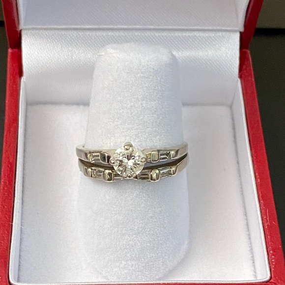 Fine Jewelry Jewelry - 14K Solid Gold 1/2 Cttw Solitaire Diamond Ring